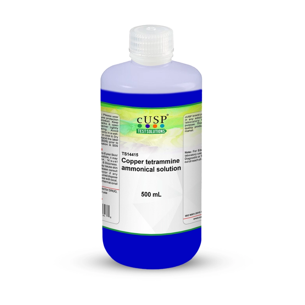 Copper tetrammine ammonical solution