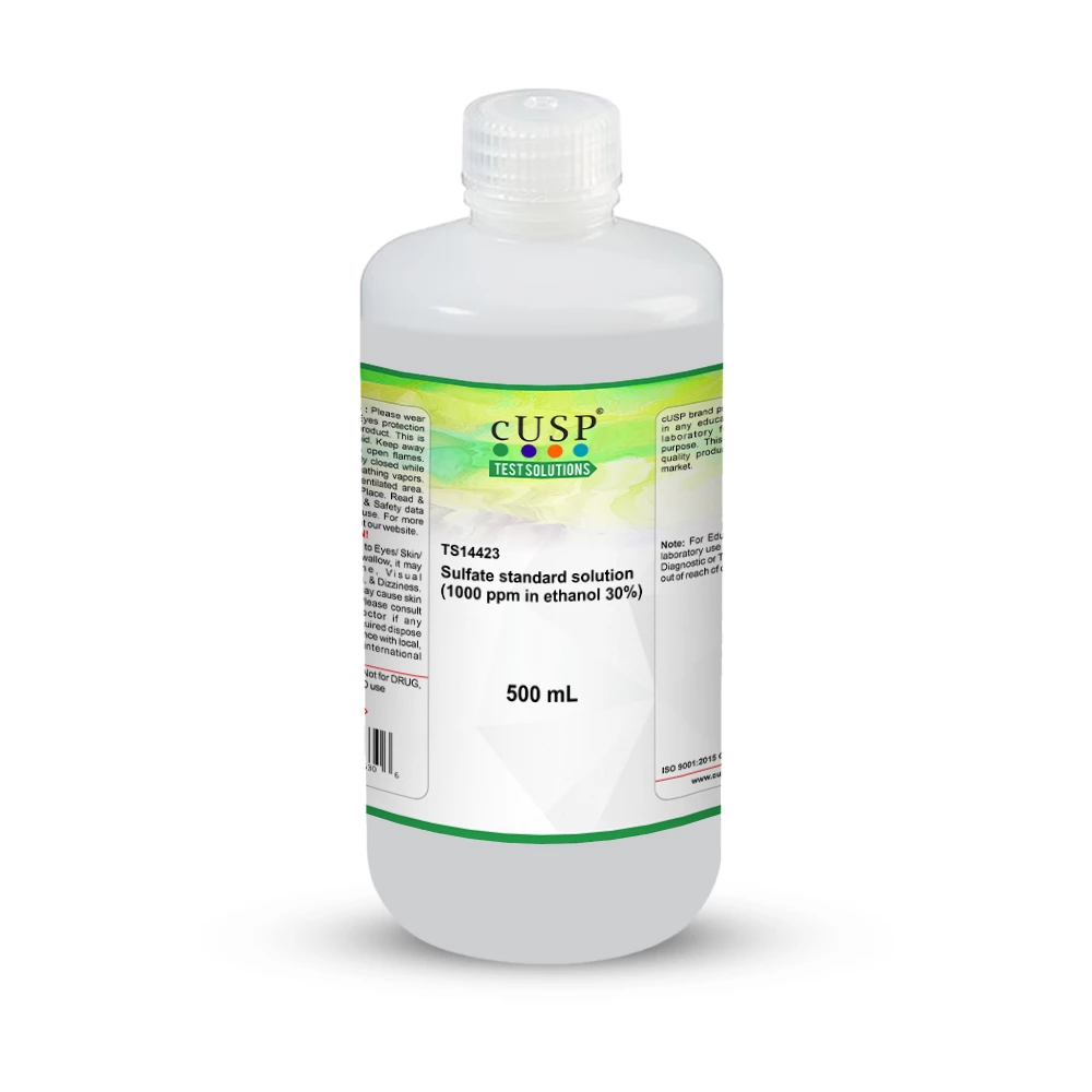 Sulfate standard solution (1000 ppm in Ethanol 30%)