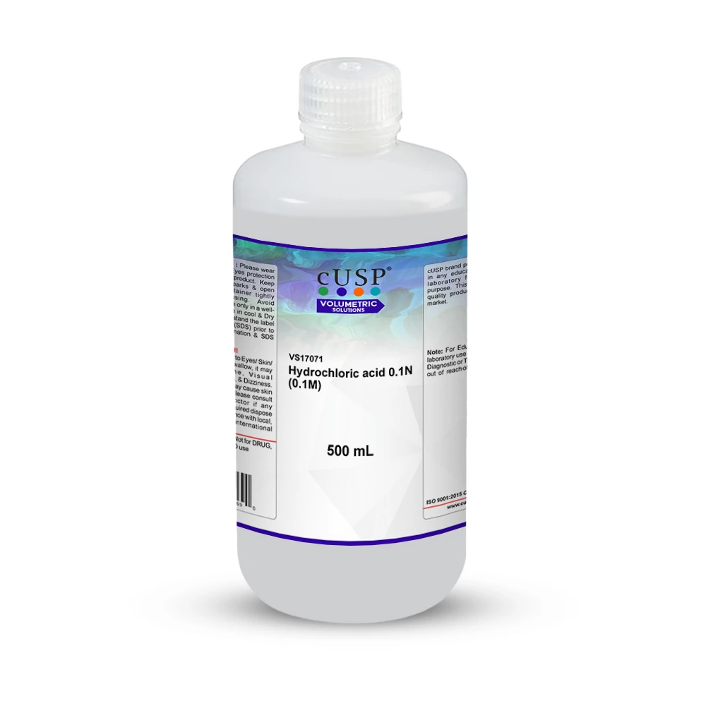 Hydrochloric Acid 0.100N (0.100M)