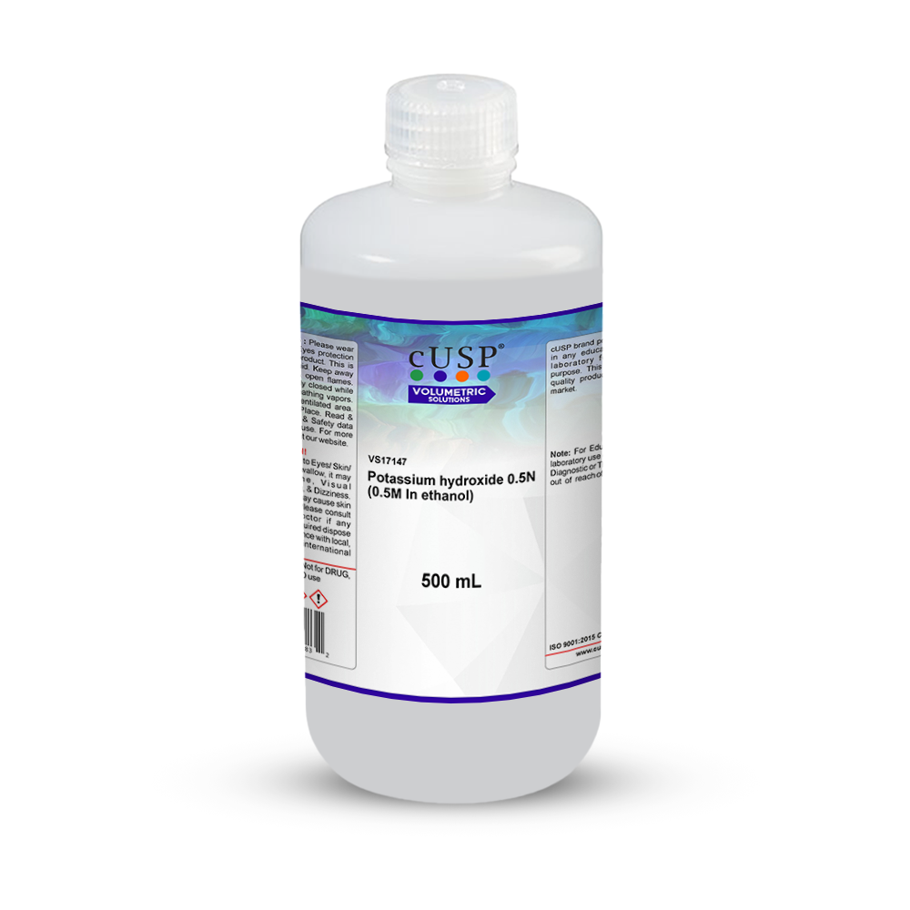 Potassium Hydroxide 0.500N (0.500M) In Ethanol